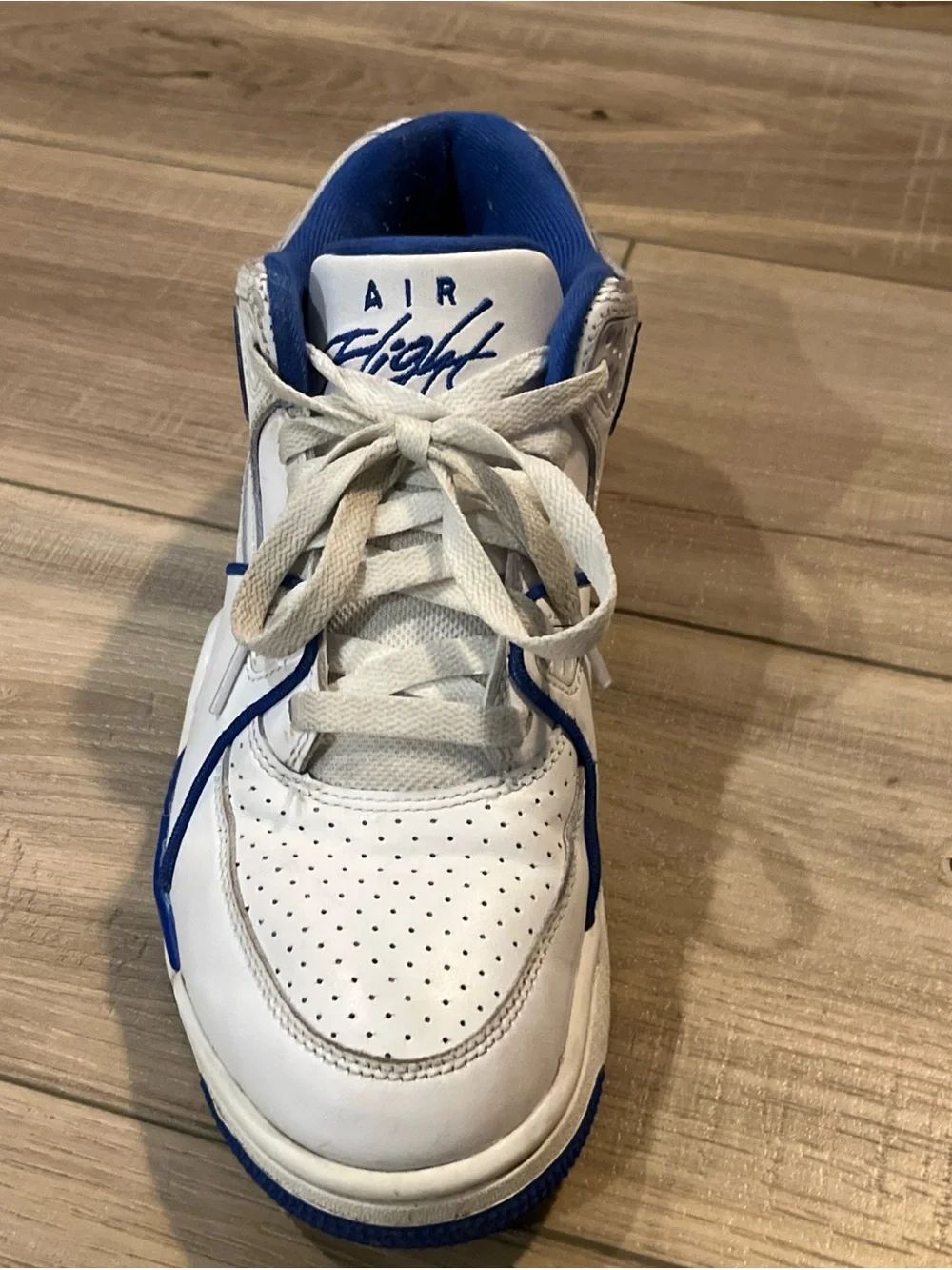Nike Air Flight 89 Low Men's Size 8 White / Hyper Royal (FZ3045-100)